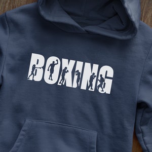 Boxing Hoodie, Boxing Lover Sweatshirt, Boxer Mom Shirt, Kids Boxing Sweater, Matching Fighter Crewneck, Youth Birthday Tee, Unisex Gift