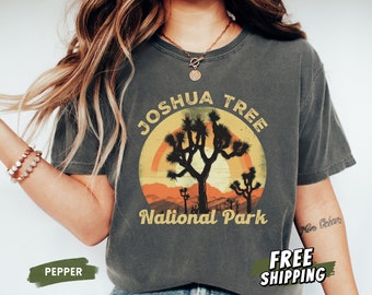 Joshua Tree National Park Shirt, Comfort Colors Hiking Shirt, Family Group Trip Gift, Camp Bachelorette, Kids Camping Shirt, California Tee