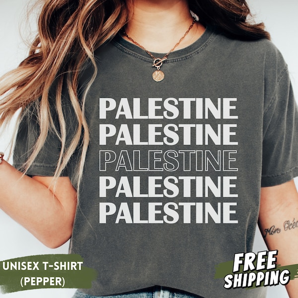Free Palestine, Comfort Colors® Palestine Shirt, Palestine Flag, Save Palestine, Palestinian Israel Shirt, FreePalestine, Gaza Protest Shirt