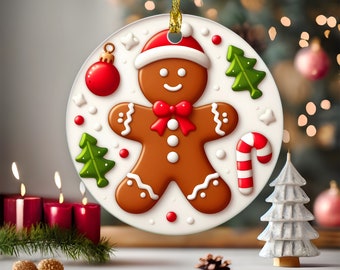 Lebkuchen Ornament, Lebkuchen Mann, Lebkuchen Geschenk, Christbaumschmuck, Andenken, Weihnachtsgeschenk