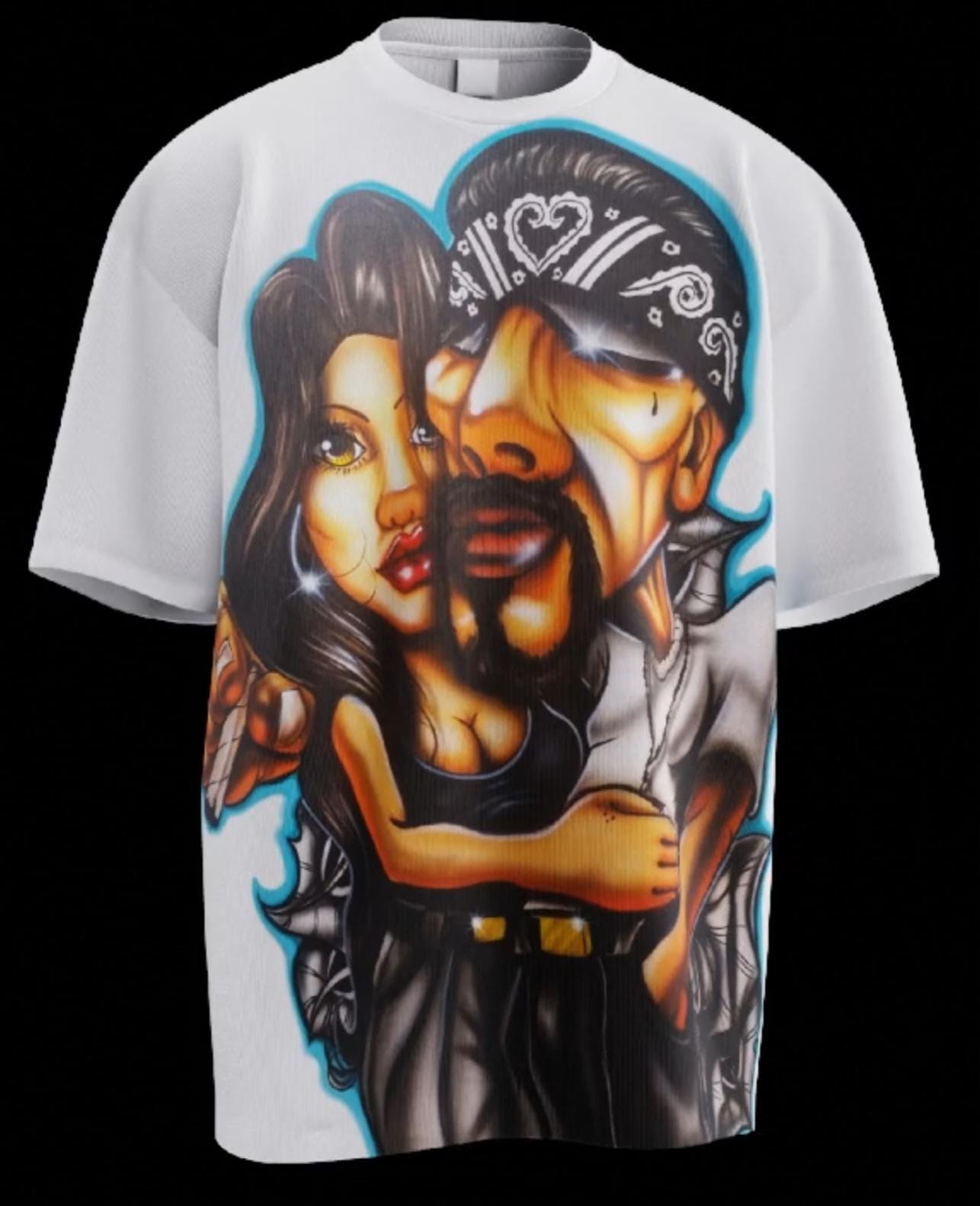 Airbrush T Shirt, Airbrush Shirt, Chicano Art, Custom T