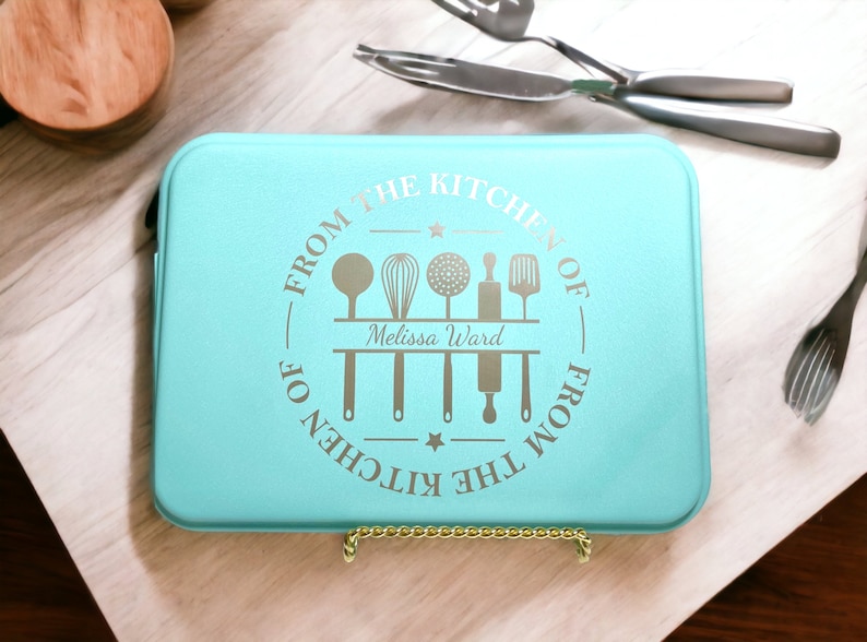 Personalized Cake Pan Personalized gift for women Personalized bakeware Custom name baking dish gift for mom Custom gift for Bride image 1