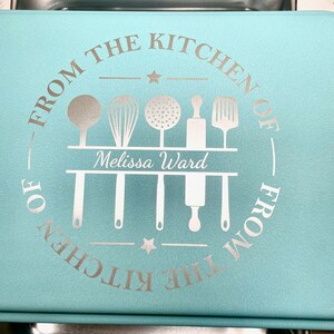 Personalized Cake Pan Personalized gift for women Personalized bakeware Custom name baking dish gift for mom Custom gift for Bride image 4