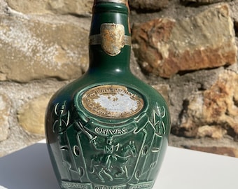 Vintage Chivas Green Spode Bottle
