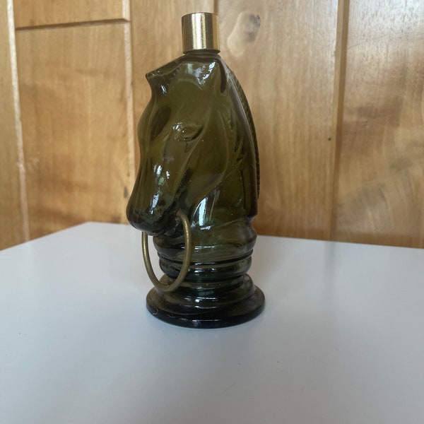 Vintage Avon Horse Chess Piece Cologne Bottle