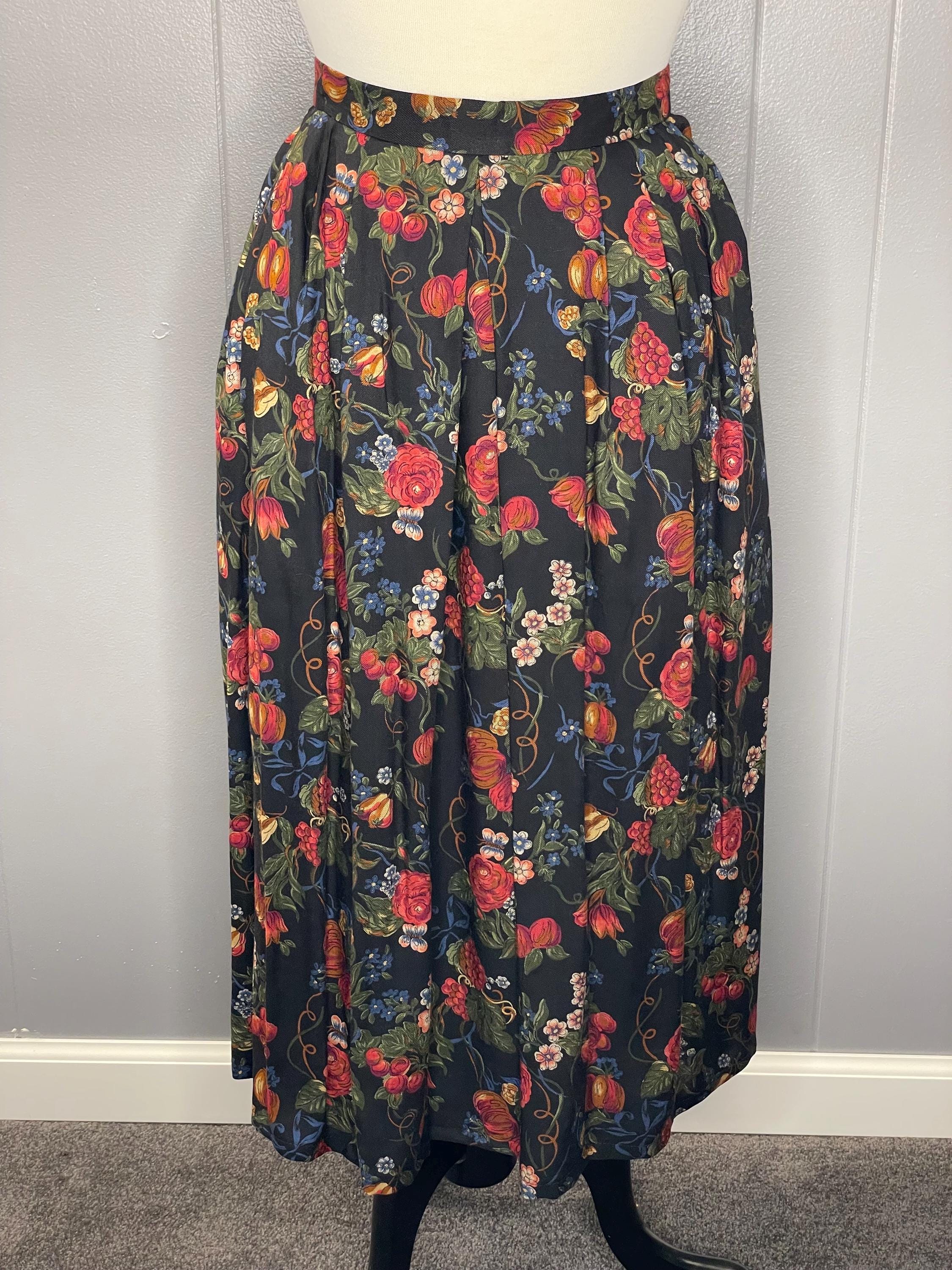Pull à Capuche Vintage Susan Bristol - 100% Coton, Taille M, Motif Floral Swirl, Marron