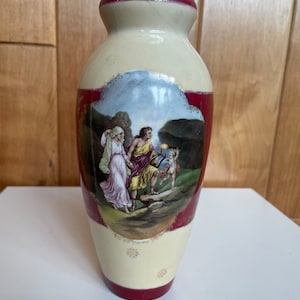 Vintage Bernard Bloch Vase with bible scene