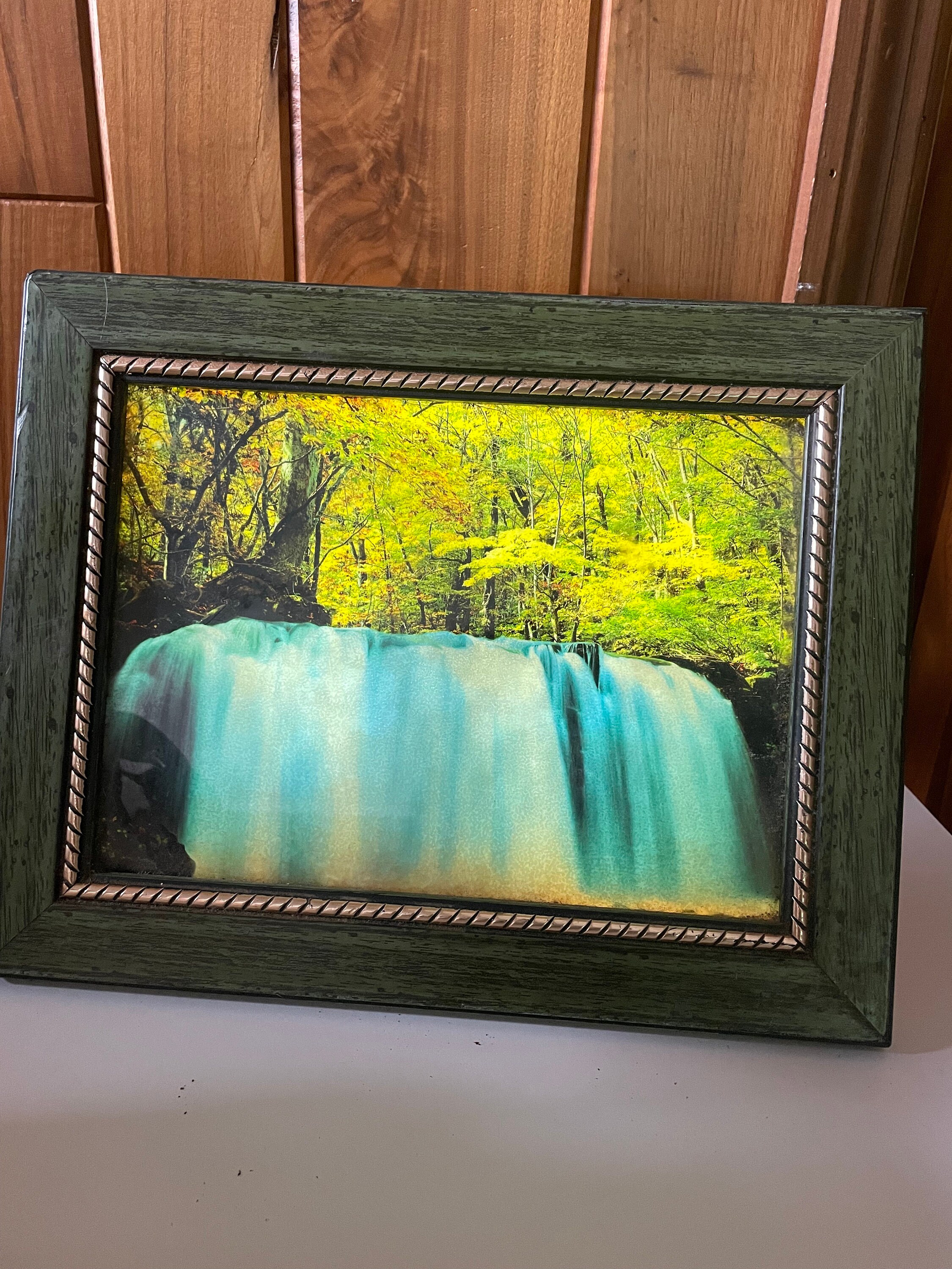 Vintage Motion Light up Waterfall and Sound Tabletop Picture Etsy