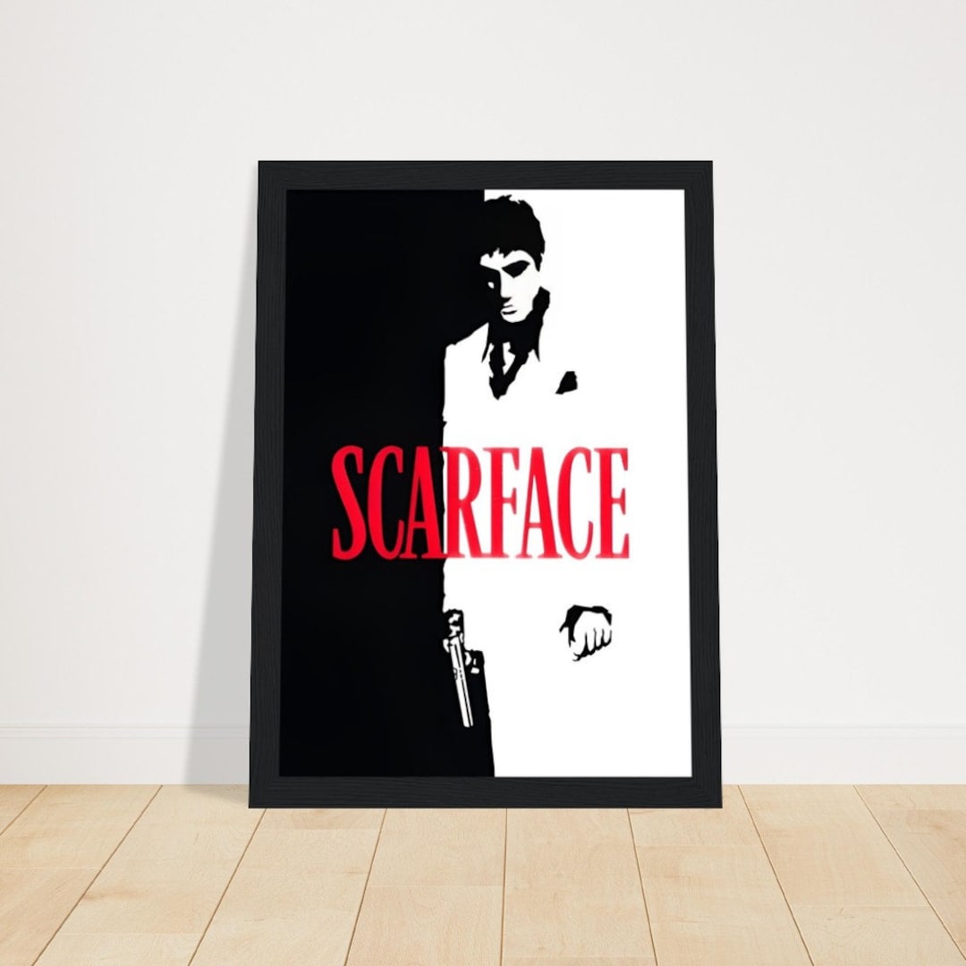 Scarface Black and White Split Poster A4 A3 A2 A1 Poster - Etsy