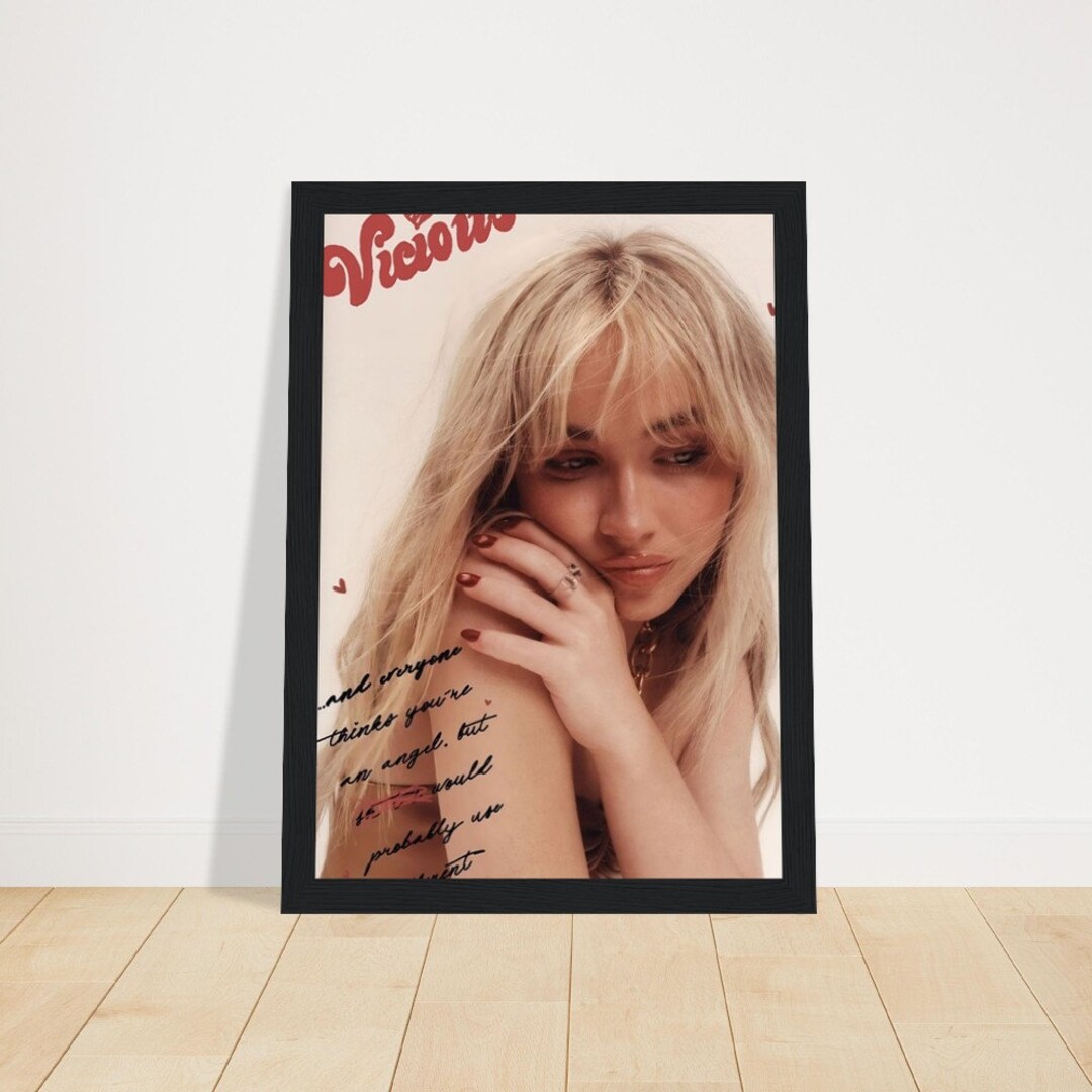 Sabrina Carpenter Vicious Album Cover Pop Music Poster A4 A3 A2 A1