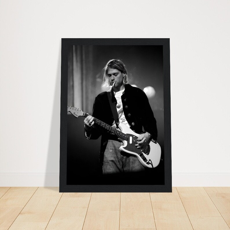 Kurt Cobain Nirvana Rock Poster A4 A3 A2 A1 Poster Print Wall Art ...