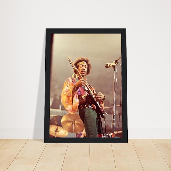 Jimi Hendrix affiche de musique rock | Affiche imprimée A4 A3 A2 A1 | Art mural