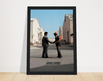 Couverture de l'album Pink Floyd Rock Wish You Were Here | Affiche imprimée A4 A3 A2 A1 | Art mural