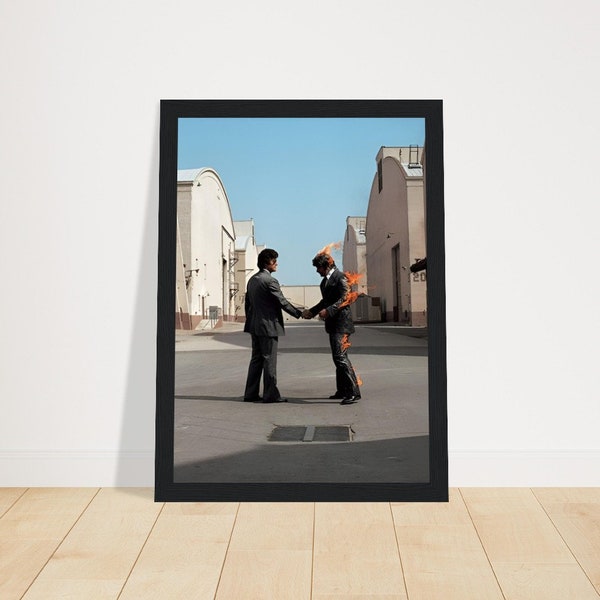 Pink Floyd Rock Music Wish You Were Here Album Cover | A4 A3 A2 A1 Poster Print | Wall Art