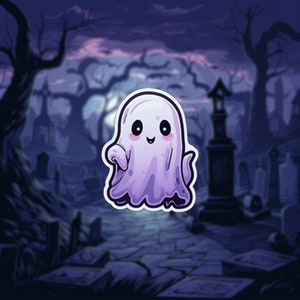 Halloween Ghosty | Vinyl Sticker | Halloween | Gift | Cute | Spooky