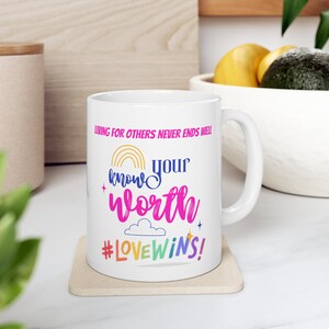 Inspirerande meddelande kaffemugg