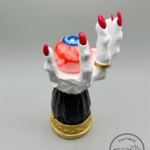 Witch hand candle holder, evil eye candle, Halloween decoration, spooky candle holder set, halloween candle