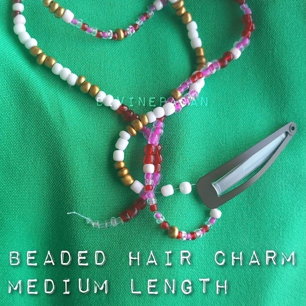 beaded hair charms - medium