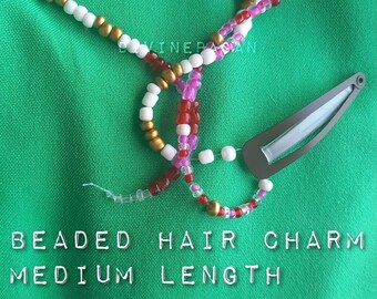 breloques pour cheveux perlées - moyen