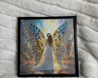 天の天使のプリント、天上の守護天使のアート、スピリチュアルな神聖な