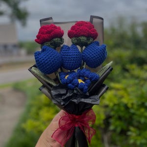 Crochet Tulips Bouquet | Flower Bouquets | Gift ideas | handmade | mom gift ifeas