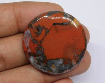 100%Natural Red breasted Jasper Cabochon , Red breasted Jasper gemstone , Red breasted Jasper loose stone for Jewelry 49Ct