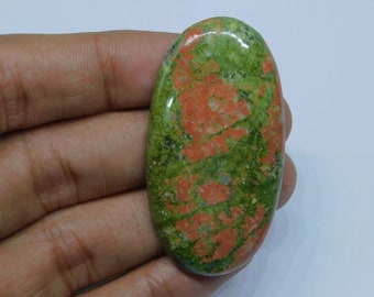 Natural Unakite Gemstone Unakite Cabochon Unakite Loose Cabochon Jewelry making semi precious gemstone (75Cts.52x27 MM)