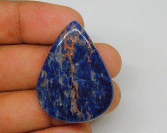 Amazing Quality Sodalite Gemstone Natural Sodalite Cabochons Handmade Sodalite top quality Loose stone (43 Cts. 36 X 28 MM)