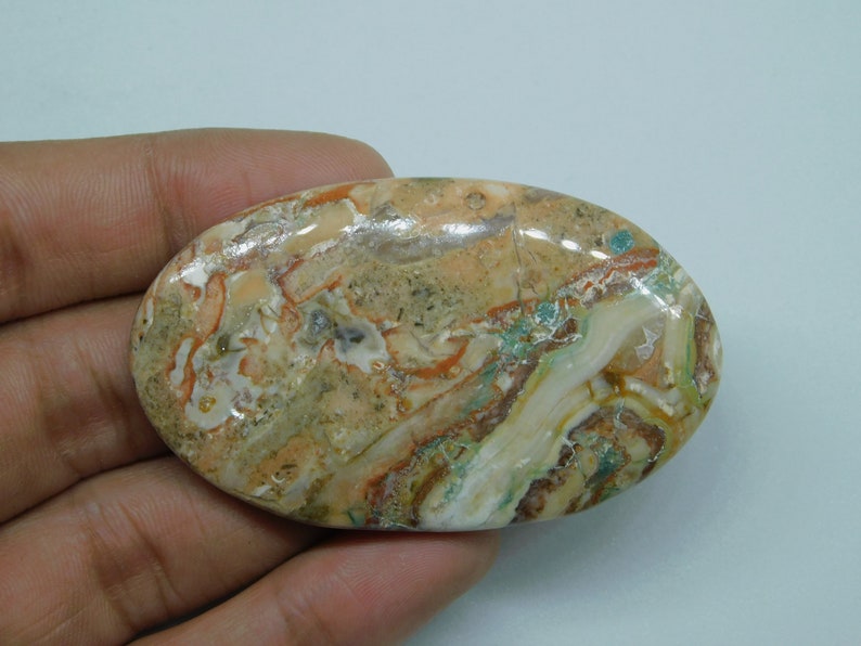 100%Natural Picasso jasper Stone Picasso jasper Cabochon Picasso jasper gemstone ,Picasso jasper loose stone for Jewelry 113Ct image 5