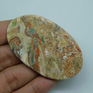 100%Natural Picasso jasper Stone Picasso jasper Cabochon Picasso jasper gemstone ,Picasso jasper loose stone for Jewelry 113Ct image 7