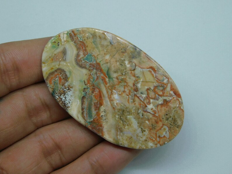 100%Natural Picasso jasper Stone Picasso jasper Cabochon Picasso jasper gemstone ,Picasso jasper loose stone for Jewelry 113Ct image 7