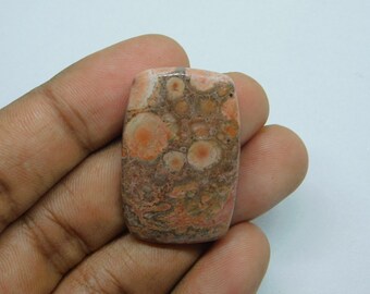 100% Natural Morgan Hill Poppy Jasper Stone Poppy Cabochon, Poppy Jasper Gemstone Semi Precious Loose Stone Jewelry 32Cts. { 36X 23}mm