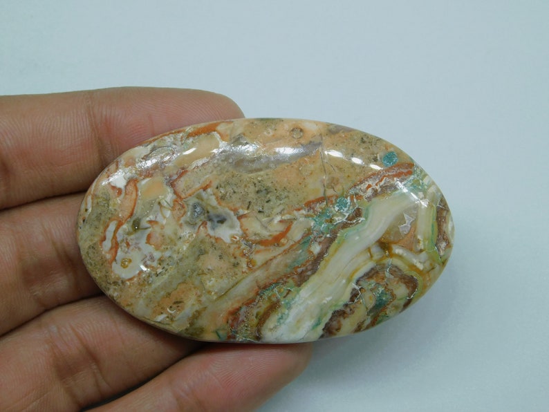 100%Natural Picasso jasper Stone Picasso jasper Cabochon Picasso jasper gemstone ,Picasso jasper loose stone for Jewelry 113Ct image 6