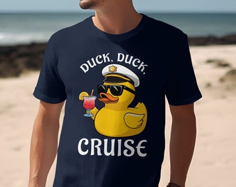 Funny Cruise Captain Duck T-Shirt | Duck Hunter Cruise Squad Shirt, Gift for Her & Him, Fun Summer Vacation Tee, 2024 Cruise Party Shirt