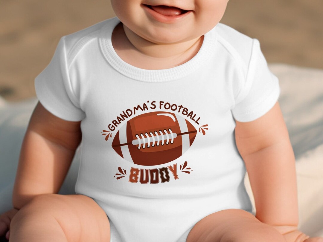 Grandma's FOOTBALL BUDDY ONESIE Grandmother's Baby Etsy