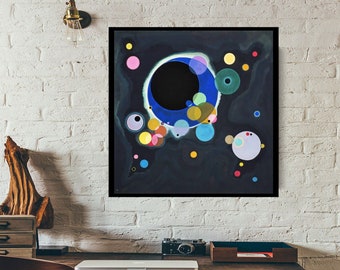 Giclée Fine Art Print; "Several Circles" By Wassily Kandinsky; Fine Art Print; Giclée Print; Modern Art Print; Kandinsky Art; Kandinsky