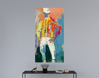 Giclée Fine Art Print; "Jockey" By LeRoy Neiman; Fine Art Print; Giclée Print; LeRoy Neiman Art; Neiman Art Print; LeRoy Neiman Print