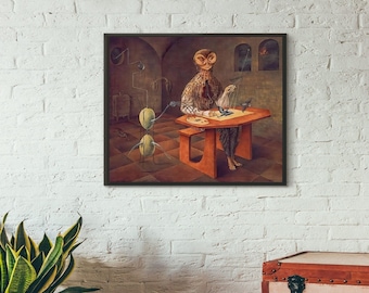 Giclée Fine Art Print; "The Creation Of Birds" By Remedios Varo; Fine Art Print; Giclée Print; Surrealism Art; Remedios Varo Art Print