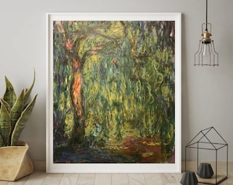 Giclée Fine Art Print; "Weeping Willow" By Claude Monet; Fine Art Print; Giclée Print; Modern Art; Monet Art Print; Monet Art; Monet Print