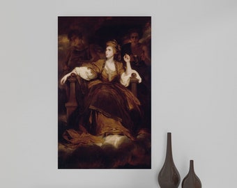 Giclée Fine Art Print; "Tragic Muse" By Sir Joshua Reynolds; Fine Art Print; Giclée Print; Old World Art; Classical Art Print