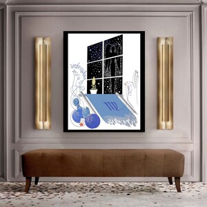 Giclée Fine Art Print; &quot;Virgo&quot; By Erté; Fine Art Print; Giclée Print; Art Nouveau; Erté Art Print; Erté Print; Erté Art; Zodiac Art Print