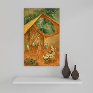 Giclée Fine Art Print; &quot;Creation With Astral Rays&quot; By Remedios Varo; Fine Art Print; Giclée Print; Surrealism Art; Remedios Varo Art Print
