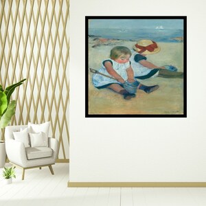 Giclée Fine Art Print; &quot;Children Playing On The Beach&quot; By Mary Cassatt; Fine Art Print; Giclée Print; Impressionist Art; Mary Cassatt Print