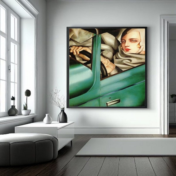 Giclée Fine Art Print; "Autoportrait" By Tamara Lempicka; Fine Art Print; Giclée Print; Art Nouveau; Tamara Lempicka Art Print; Art Nouveau