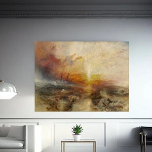 Giclée Fine Art Print; &quot;Sinking Of The Slave Ship&quot; By Joseph Mallard Turner; Fine Art Print; Giclée Print; Impressionism Art Print