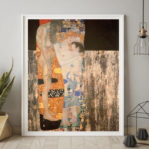 Giclée Fine Art Print; &quot;Three Stages Of Woman&quot; By Gustav Klimt; Fine Art Print; Giclée Print; Gustav Klimt Print; Klimt Print; Symbolism Art