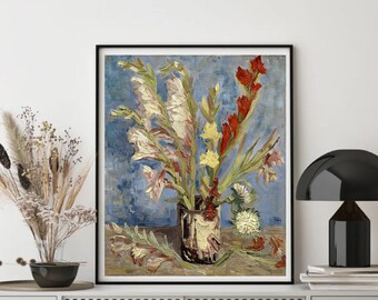Giclée Fine Art Print; "Vase With Gladioli" By Vincent Van Gogh; Fine Art Print; Giclée Print; Van Gogh Art; Van Gogh Print; Impressionism