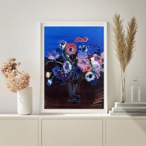 Giclée Fine Art Print; &quot;Anemones, 1951&quot; By Raoul Dufy; Fine Art Print; Giclée Print; Raoul Dufy Art Print; Symbolism Art Print; Symbolism