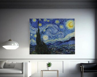 Giclée Fine Art Print; "The Starry Night" By Vincent Van Gogh; Fine Art Print; Giclée Print; Van Gogh Art; Van Gogh Print; Impressionism Art