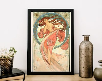Giclée Fine Art Print; "Dance" By Alphonse Mucha; Fine Art Print; Giclée Print; Art Nouveau; Art Nouveau Print; Art Nouveau Art Print